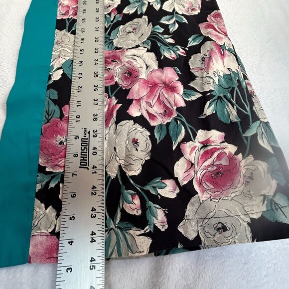 Isadora by Aristeo Womens Floral Kimono Robe Black Red Blue Belted Soft Lounge - Picture 9 of 9